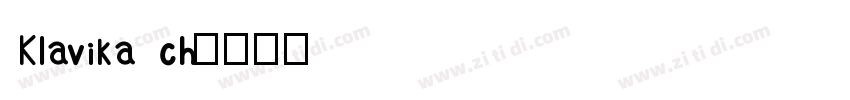 Klavika ch字体转换